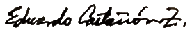 Firma de Eduardo Castañón Zurita